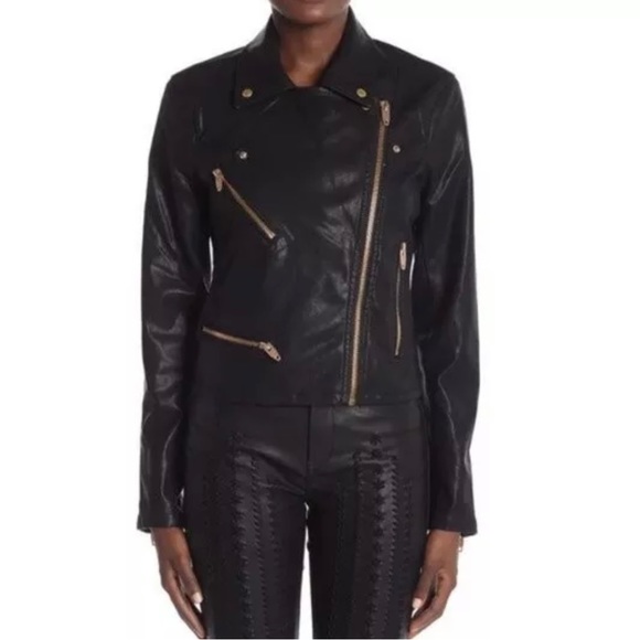 Blank NYC blackened rose leather jacket, size xs. NWT - Picture 3 of 6